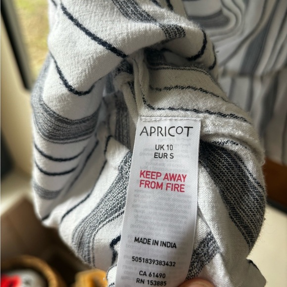 APRICOT | Striped short sleeve top | UK size 10 - Picture 4 of 5